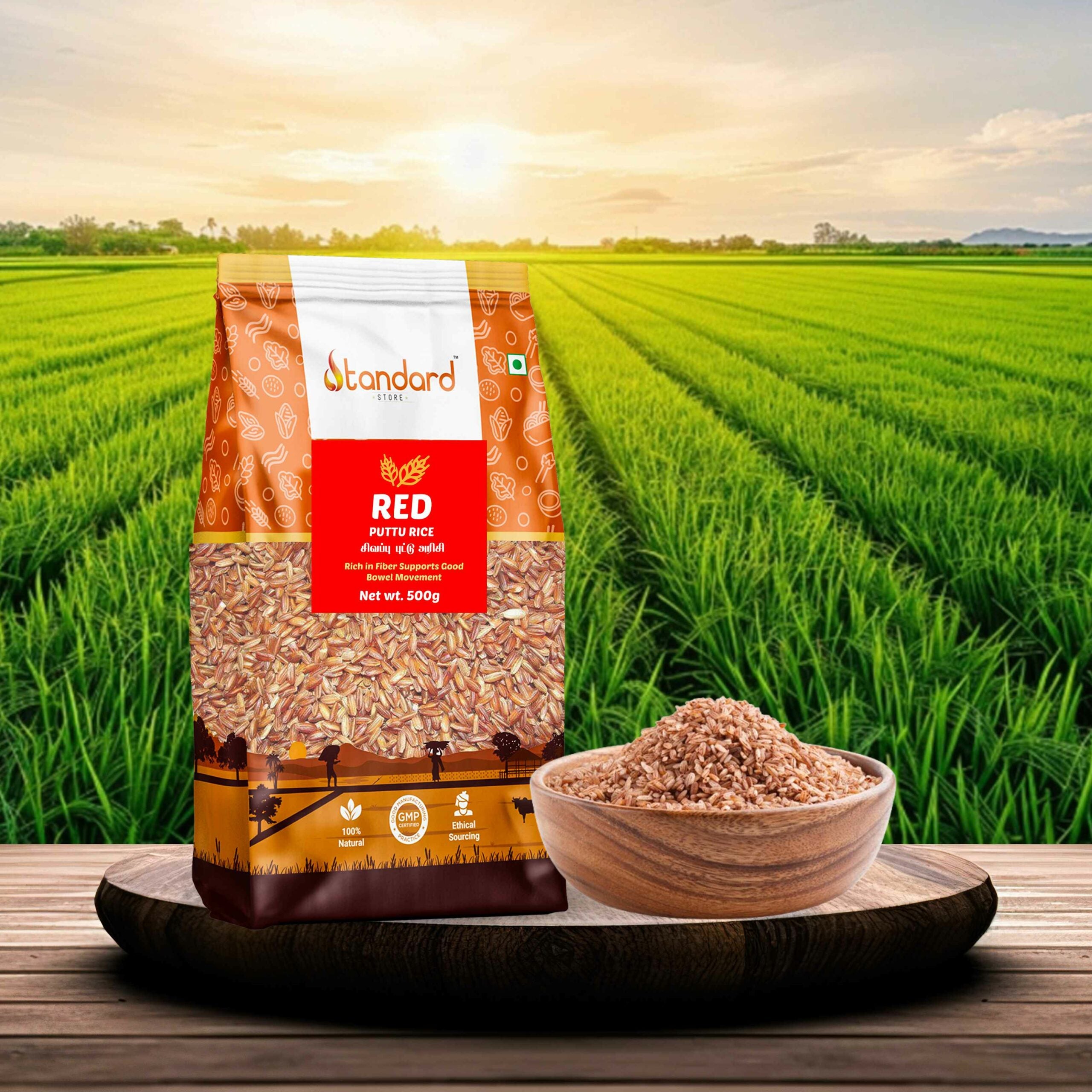 Red Puttu Rice
